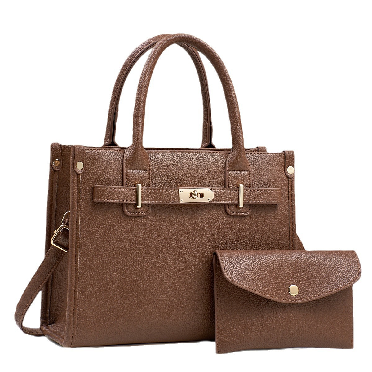 A new and elegant handbag for women in 2024, a large-capacity soft leather bag for middle-aged grandmothers and steamed buns for mothers Item Picture