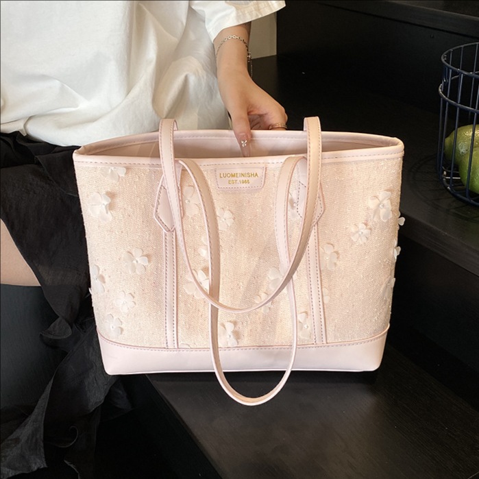 2025 New high-quality women's bag, fashionable tote bag, casual printed large-capacity underarm bag, sweet and versatile single-shoulder bag full figure