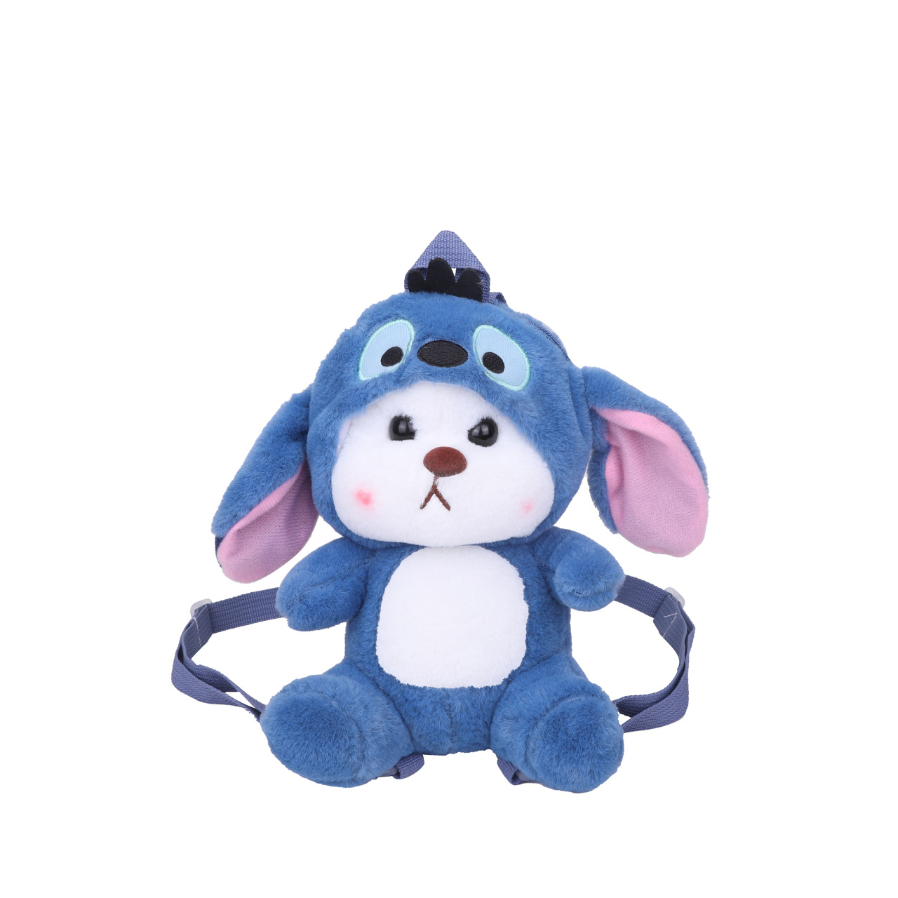 The cute cartoon bear transforms into a backpack, and the soft and adorable children's teddy coin purse grab doll can be exchanged for direct supply Item Picture