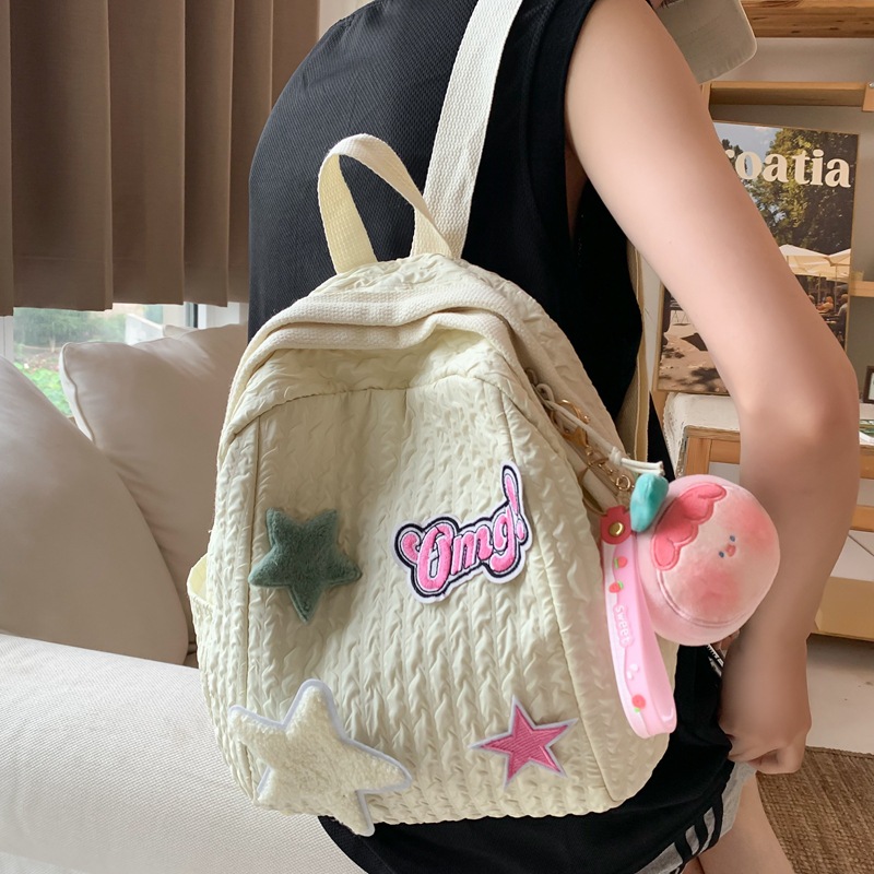 New cartoon trend versatile backpack, Japanese-style cute and sweet girlish backpack, niche mini backpack Specification drawing