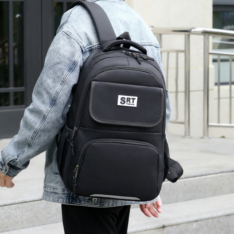 Korean version of ins Academy college student backpack, retro and versatile backpack, solid color large-capacity schoolbag for junior and senior high school students, girls Specification drawing