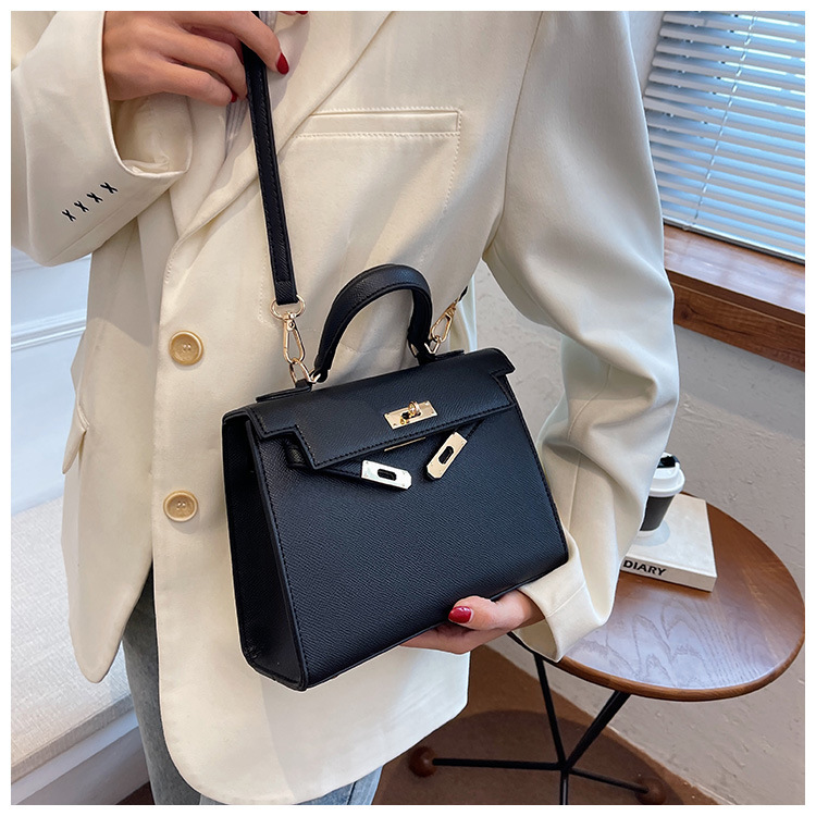 Cross-border bags, new high-end handbag, simple single-shoulder bag for women, fashionable and versatile, crossbody Kelly bag Specification drawing