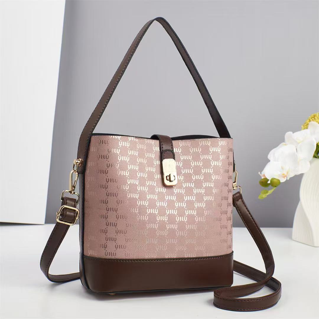 Bucket Bag 2025 New style fashionable and high-quality single-shoulder bag, high-end retro crossbody bag, trendy and versatile handbag Specification drawing