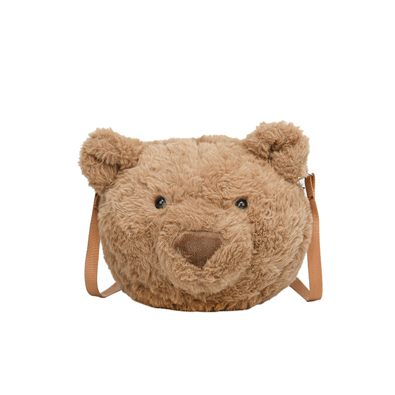 The cute simulation animal backpack for women, the new plush cartoon claw machine doll toy, and the children's single-shoulder bag gift are selling well Item Picture