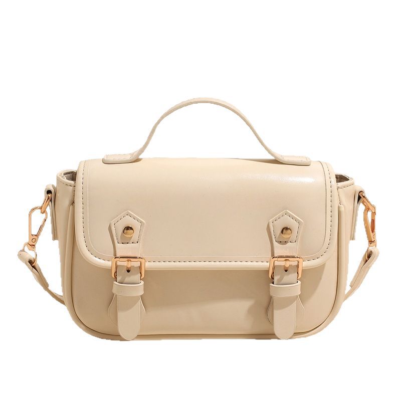 Cross-border high-end quality hand-held small square bag for women, 2025 new versatile solid color single-shoulder bag, simple and stylish crossbody bag Item Picture