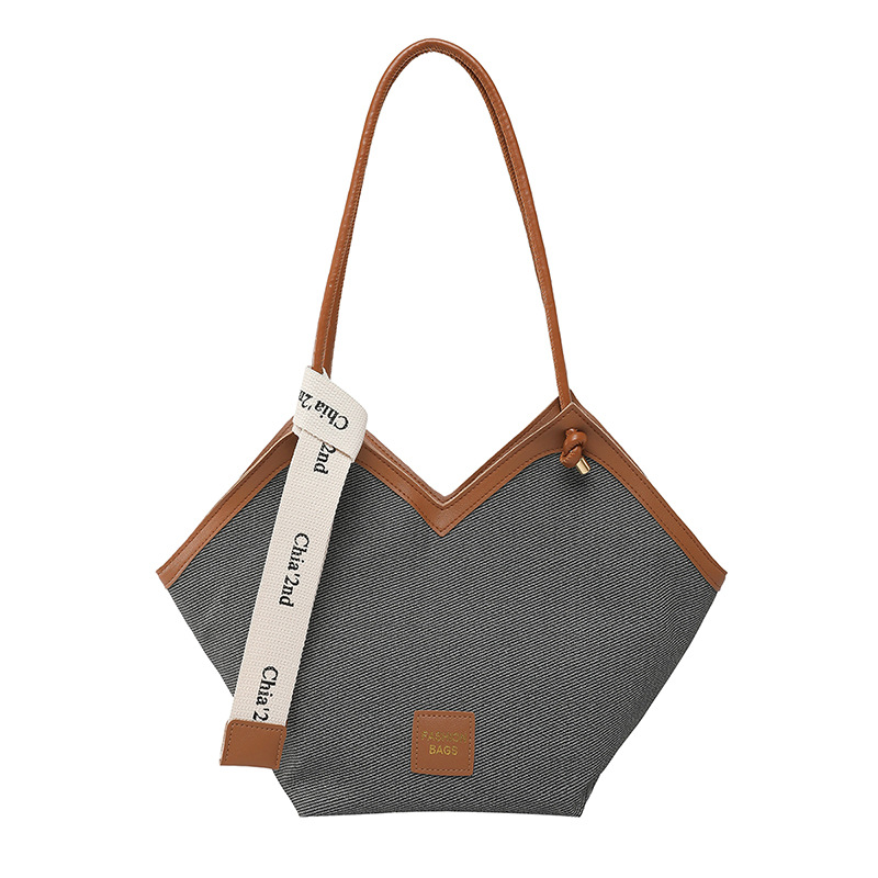 Retro and fashionable tote bag for women 2025 Summer, large capacity single-shoulder bag for work and commuting, trendy and casual underarm bag for women Item Picture