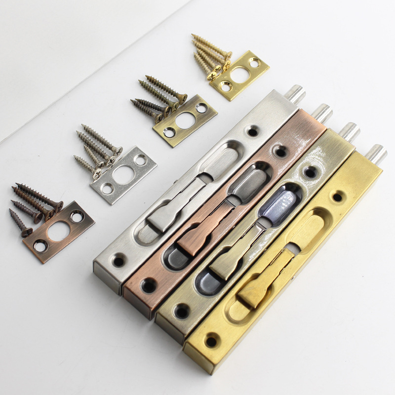 6-48 inch extended stainless steel concealed latch box-type door bolt, top and bottom concealed concealed latch anti-theft door, double-opening latch Application Scenario