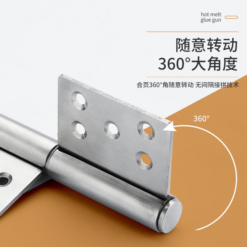 5-inch stainless steel flag-shaped hinge thickened and detachable, fireproof door hinge, bathroom aluminum alloy door folding hinge Application Scenario