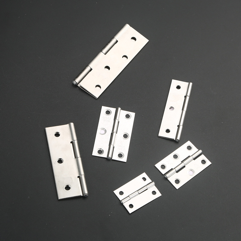 Flat-opening small hinges 1-inch / 2-inch / 3-inch / 4-inch 201/304 stainless steel hinges, cabinet door sound-absorbing hinges Application Scenario