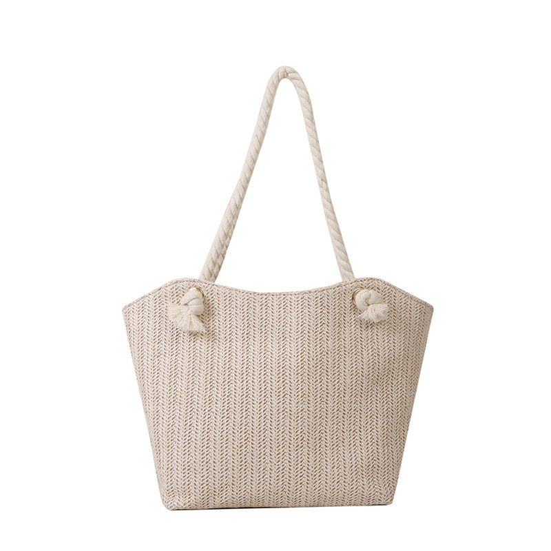 2024 New trendy and fashionable straw woven bag, large-capacity single-shoulder tote bag, fresh and cute underarm woven handbag for women Item Picture