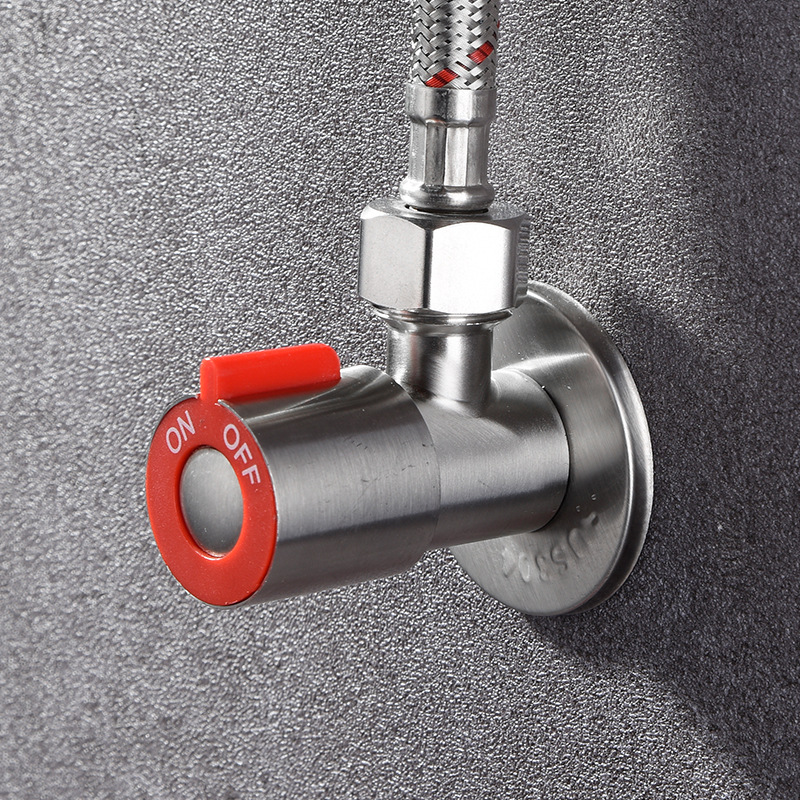 SUS304 stainless steel Angle valve, one-in and two-out switch, double-way and three-way Angle valve, toilet water heater stop valve Specification drawing