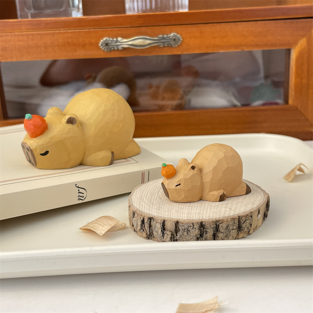 MXX36 Cute Capibara Lazy Sleeping Desktop Decoration Car pendant Creative Gift for boyfriend and girlfriend Application Scenario