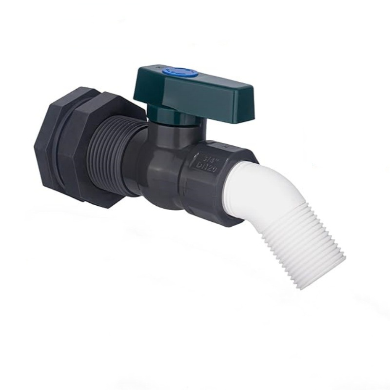 Cross-border American standard 3/4-inch rainwater bucket faucet, PVC garden hose partition joint, water bucket diverter full figure