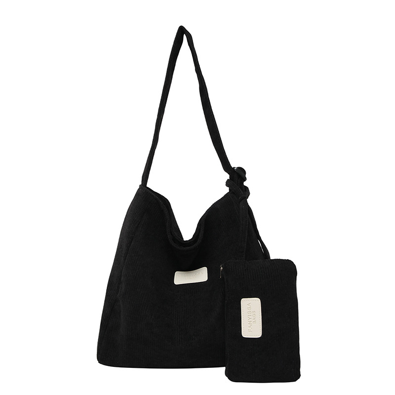 This year, the versatile corduroy large-capacity single-shoulder bag, the niche design of the commuter crossbody bag, and the corduroy tote bag are all the rage Item Picture