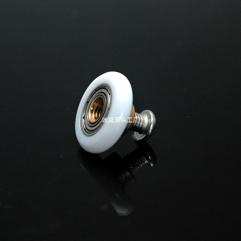 Old-fashioned shower room wheels, large flat wheels, arc sliding doors, hanging wheels, bathroom glass sliding door roller accessories Specification drawing