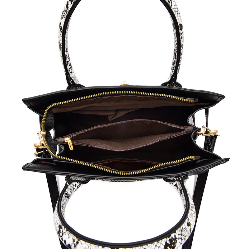 Fashionable large-capacity women's bag 2022 new style European and American stone pattern mother-and-child bag, casual single-shoulder bag, cross-border export bag Application Scenario