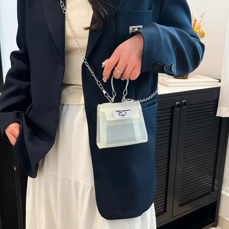 Spring 2025 new style jelly bag, fashionable red envelope, mini single-shoulder crossbody bag, small change bag, women's bag details Picture