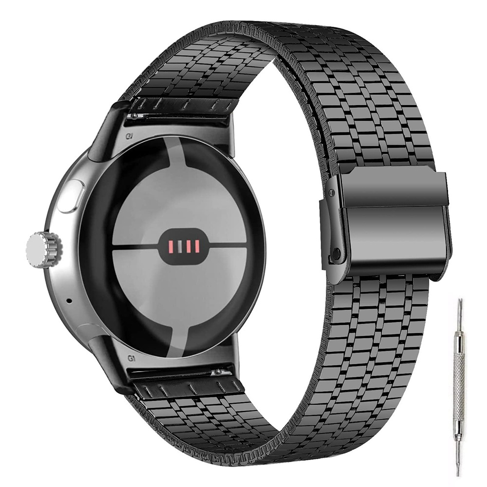 The seven-bead safety clasp Milan strap is suitable for the Pixel watch Metal Valley strap Google 3rd generation 45mm details Picture