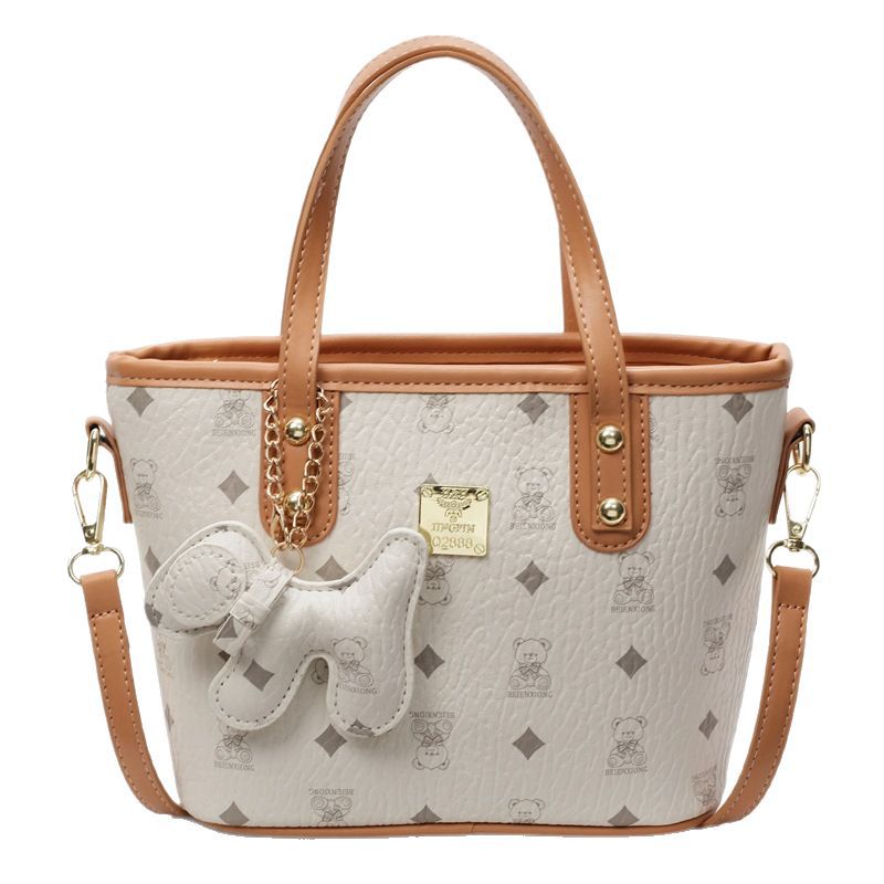 The 2025 new niche cartoon-printed hand-held bucket bag is a versatile, fashionable and trendy large-capacity single-shoulder crossbody bag for women Item Picture