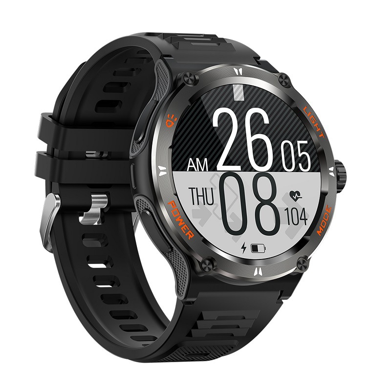 The 2024 cross-border new product KT76 smartwatch with LED lighting, outdoor sports, water resistance and health monitoring Application Scenario