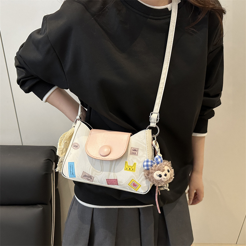 New cross-border trendy and cute cartoon bag for women, Spring/Summer 2025 single-shoulder crossbody bag for women's commuting Specification drawing