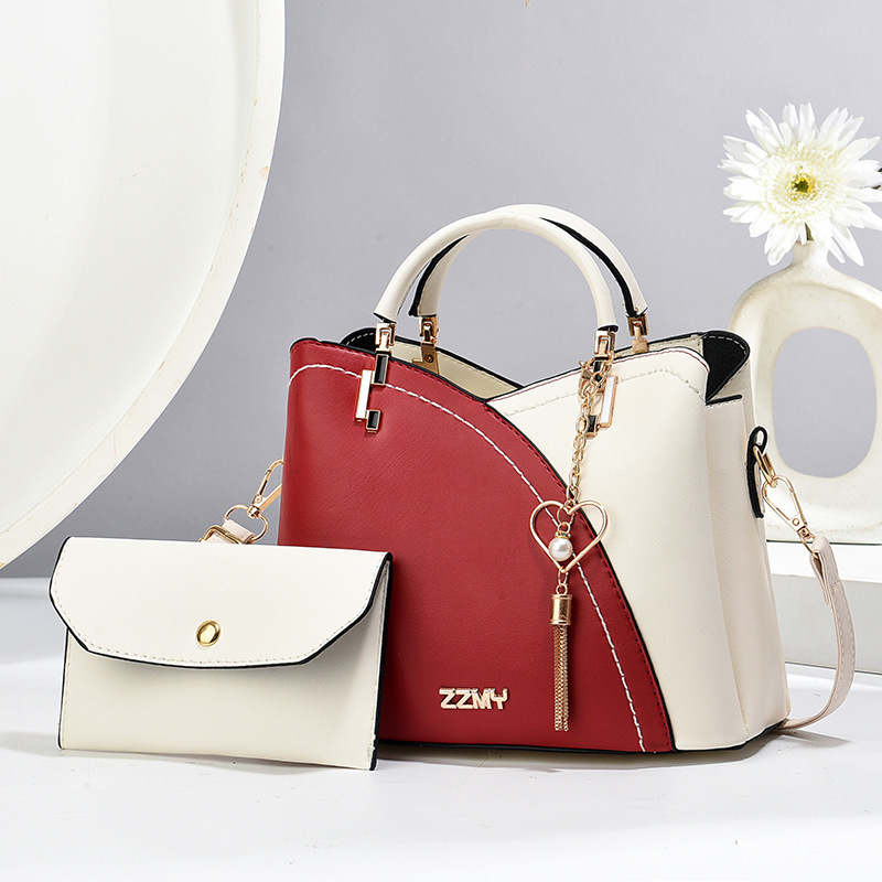Assembled 2024 new European and American mother-and-child bag in stock wholesale, women's handbag with large capacity and multiple colors, single-shoulder crossbody bag details Picture