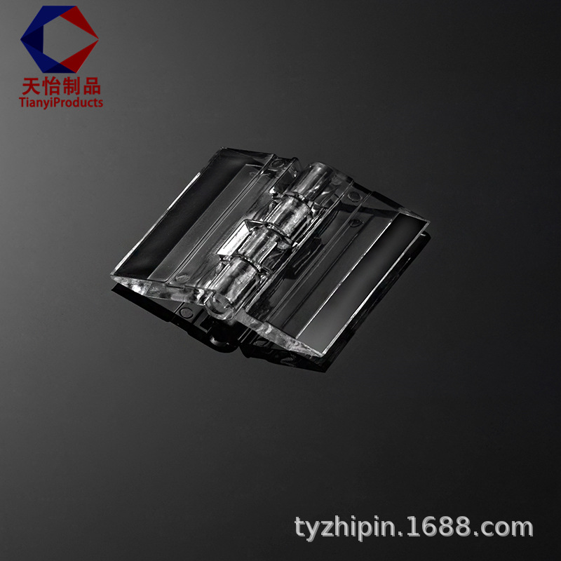 Acrylic transparent PC hinges that won't break, high-quality reinforced looters, high-strength folding hinges, crystal high-strength hinges Specification drawing