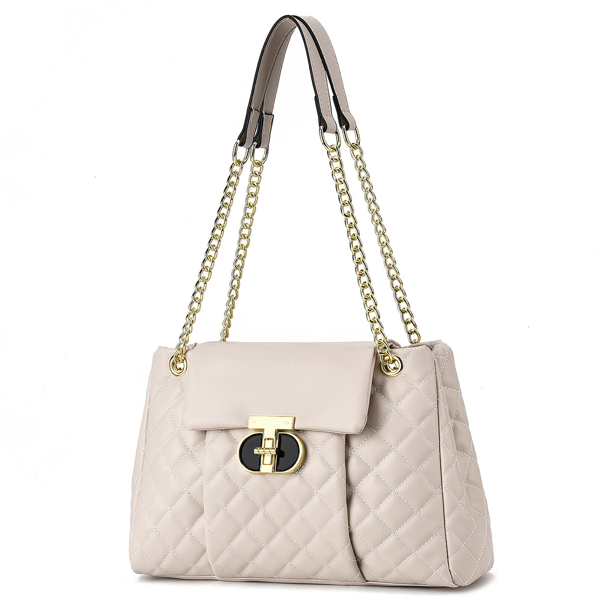 Fashion chain soft leather pleated crossbody bag, new embroidered single-shoulder bag, 2024 cross-border trend wholesale women's bag Application Scenario