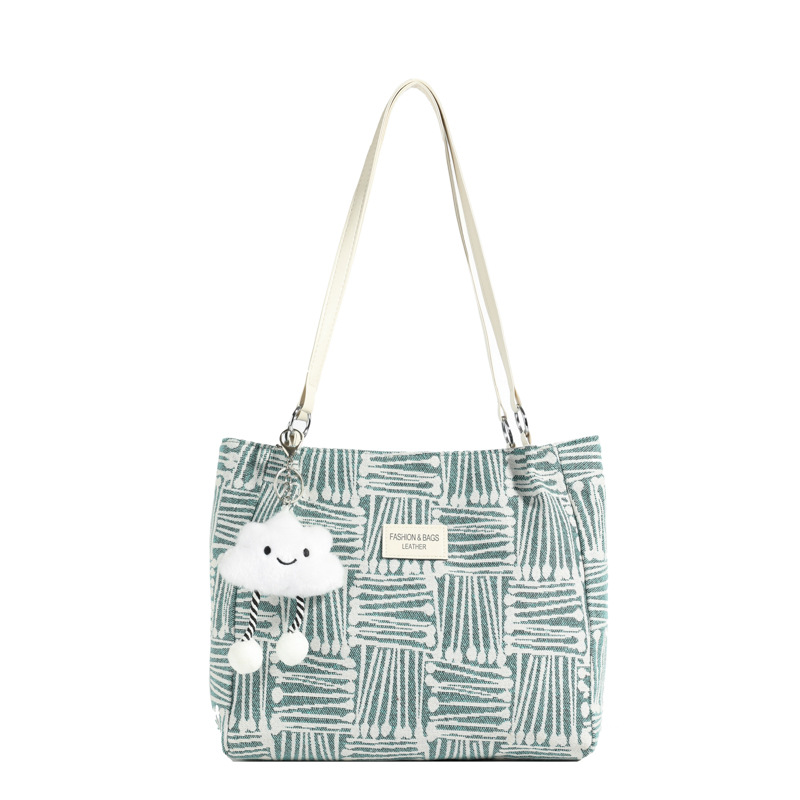 A new 2024 stylish checkered underarm bag for women, a large-capacity single-shoulder bag for casual commuting, and a crossbody bag for college students attending classes Item Picture