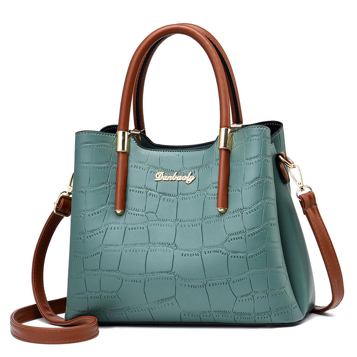 Women's handbag 2022 New style, fashionable single-shoulder crossbody women's bag, European and American foreign trade women's bag, middle-aged mother's bag details Picture