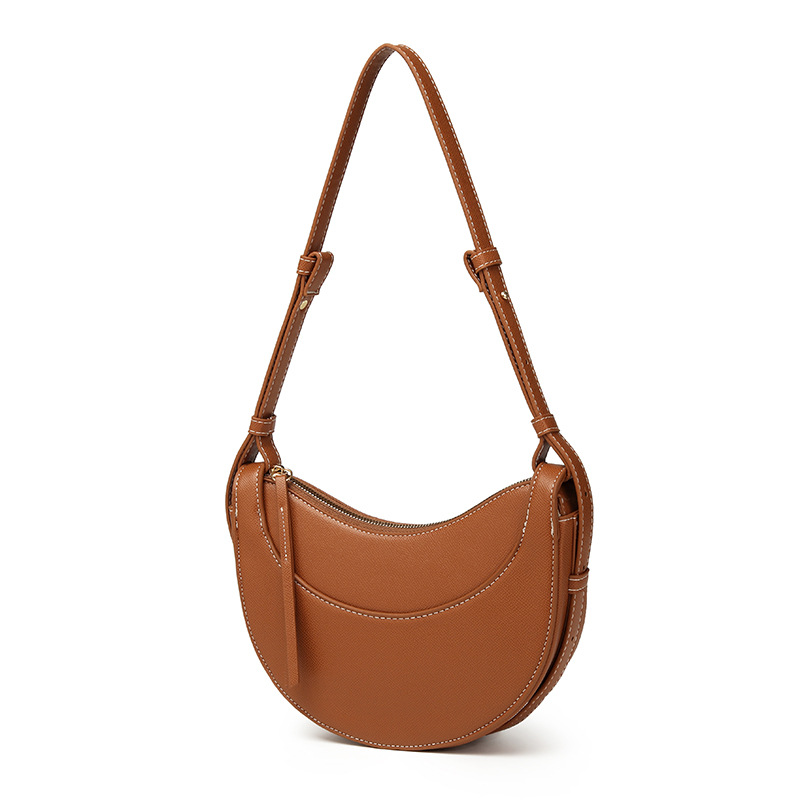 The 2024 new collection features French niche designs, including saddle bags, crescent bags, soft leather bags with a high-end feel, underarm bags, and crossbody bags for women details Picture