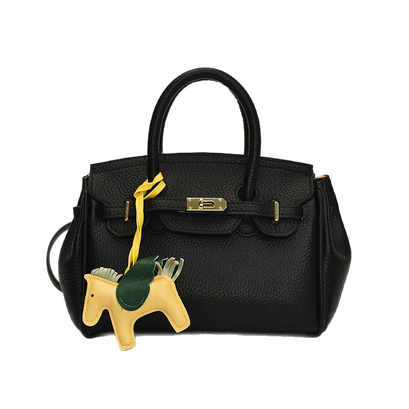 Cross-border high-end lychee pattern handbag for women, 2025 new style, versatile, fashionable and casual single-shoulder crossbody bag Item Picture