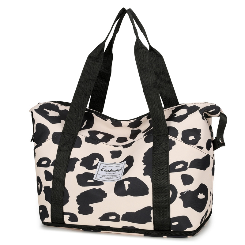 Simple, fashionable, casual and versatile bucket bag, cross-border printed large-capacity hand-held bag, shoulder crossbody tote bag Item Picture