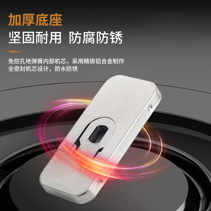 Youyiou wooden door floor spring, no need for digging pits, 90-degree positioning, frame-mounted door, no need for slotting, top and bottom hinge floor spring accessories details Picture