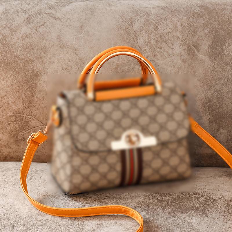 2022 New style of women's fashionable foreign trade monogram handbag, versatile, single-shoulder crossbody small square bag Specification drawing
