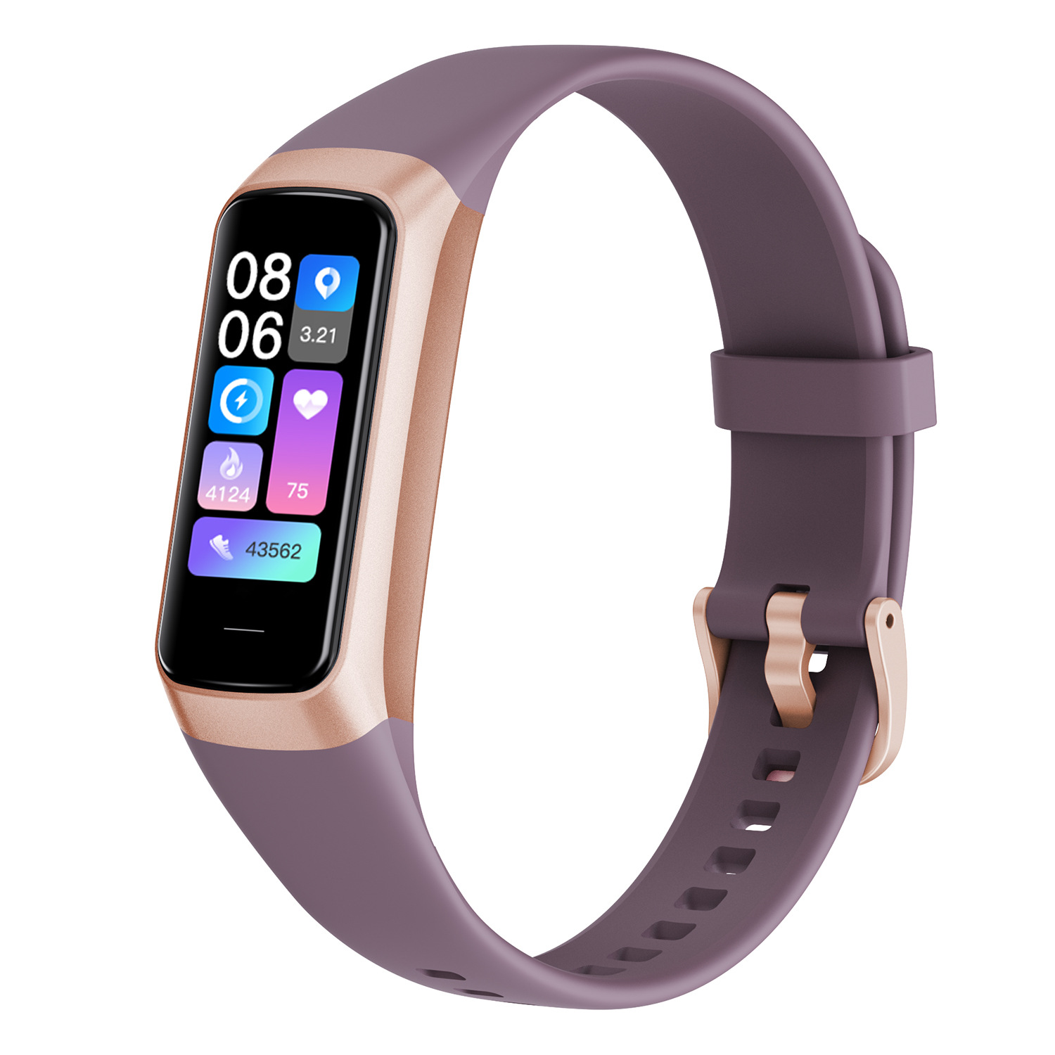 The new 1.1-inch AMOLED step-counting alarm, weather, multi-exercise mode, heart rate and blood oxygen C60 smart bracelet Specification drawing