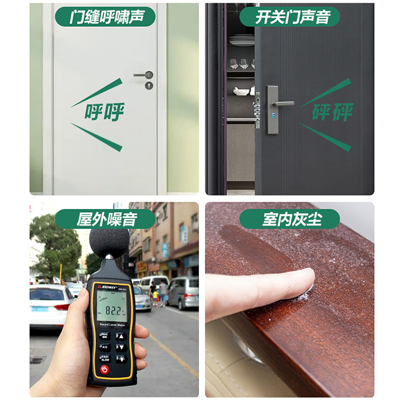 Soundproof sealing strips for bedroom door gaps, silent anti-collision strips for wooden doors, windproof and heat-insulating rubber strips for door frames, and conventional slot type Application Scenario