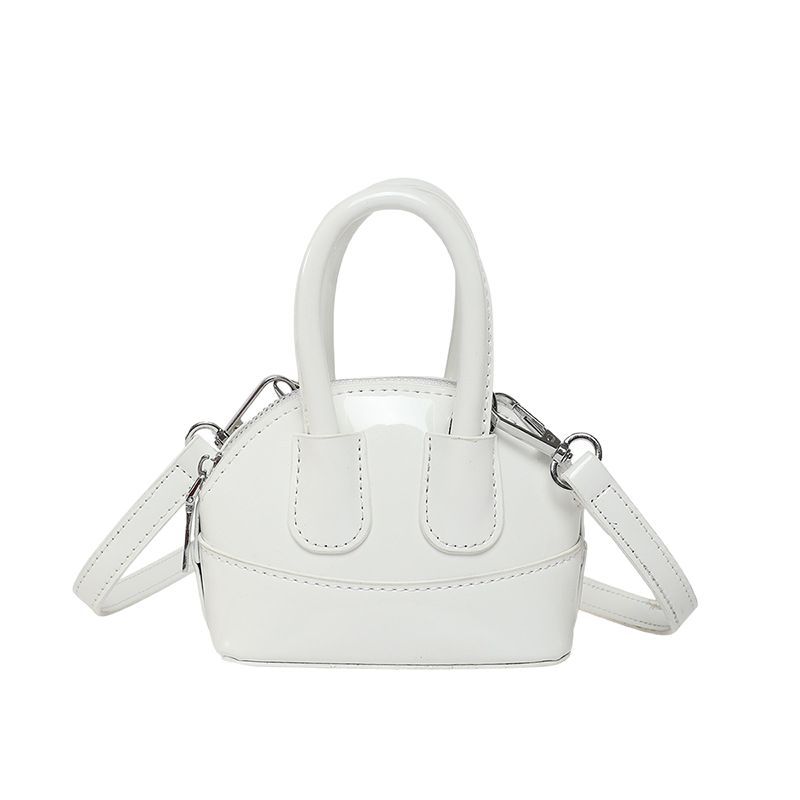 2025 New trendy mini niche design, high-end texture shell bag, women's solid color simple single-shoulder crossbody bag Item Picture