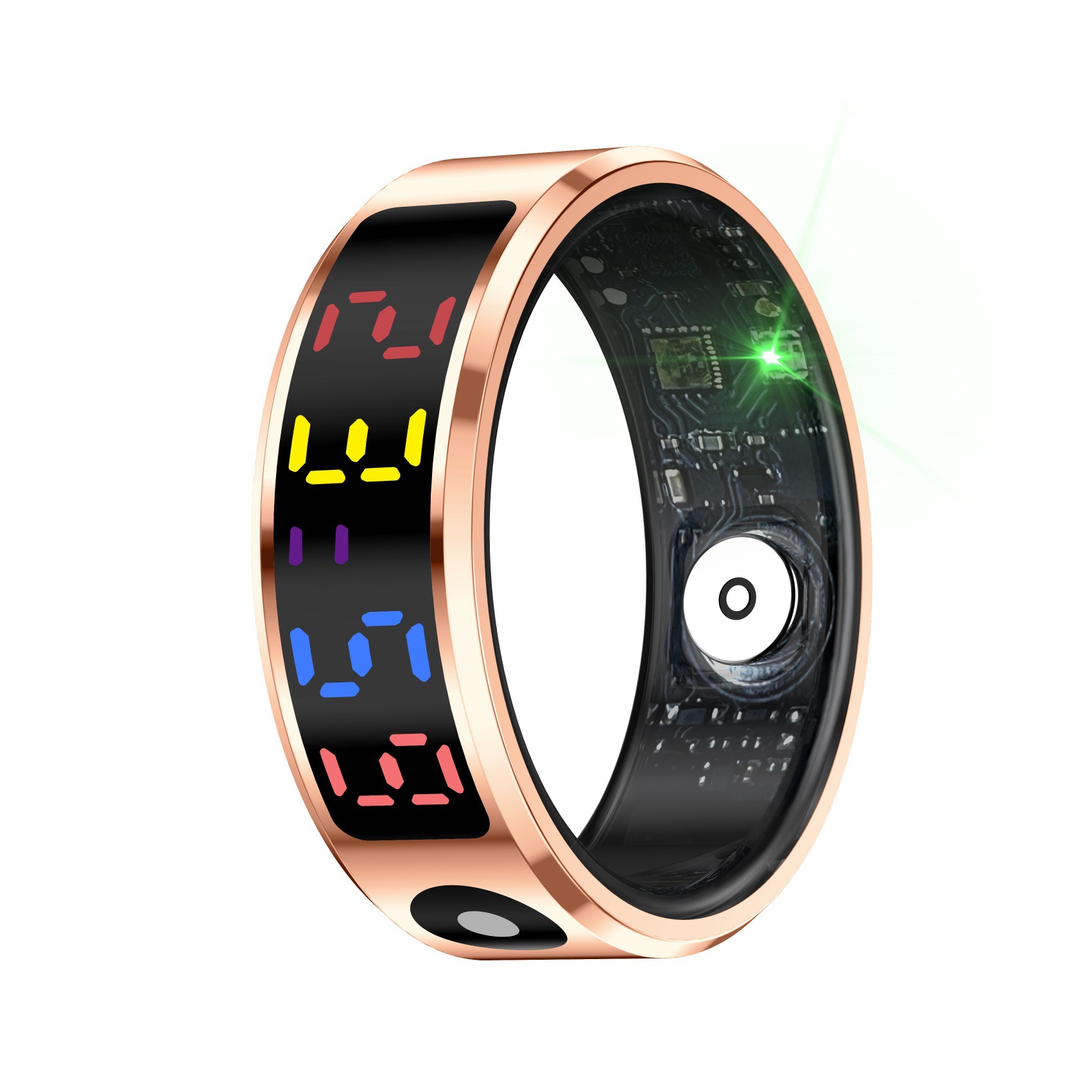 R12 display smart ring heart rate blood oxygen sleep health details Picture