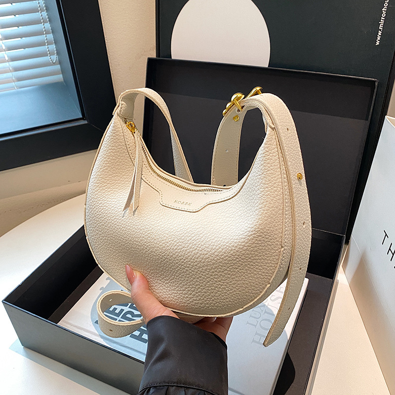 Cross-border niche dumpling bag for women 2025 New retro and fashionable commuting single-shoulder underarm bag for women's crossbody bag Specification drawing