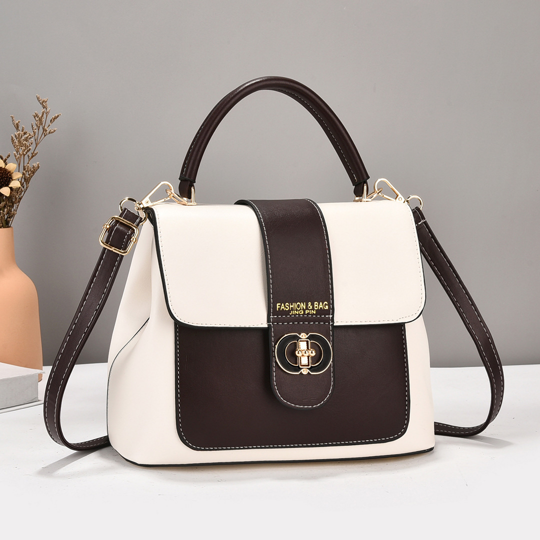 2024 Summer New Korean-style fashionable color-blocking small square bag, a stylish handbag for women's commuting and dates, available for one-piece delivery details Picture
