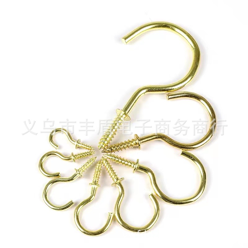 Copper-plated cup hooks, plastic-coated cup hooks, hook lamp hooks, dipped plastic cup hooks with pads, cup hooks with pads, hook question mark hooks Item Picture