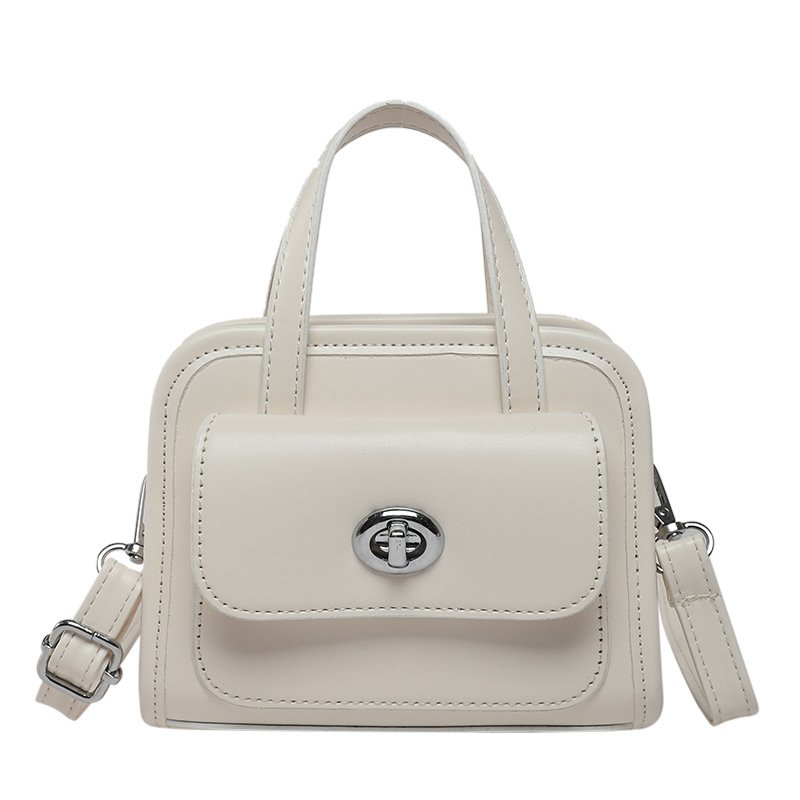 Simple mini hand-held small square bag for women 2025 new style, fashionable and versatile, Korean high-end women's crossbody bag small square bag Item Picture