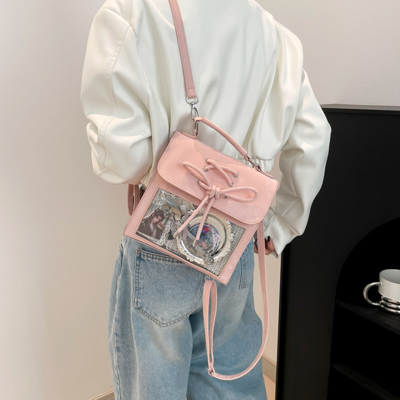 New Japanese-style cream pain bag for small appetite, cute large-capacity backpack for daily commuting, single-shoulder crossbody bag for women full figure