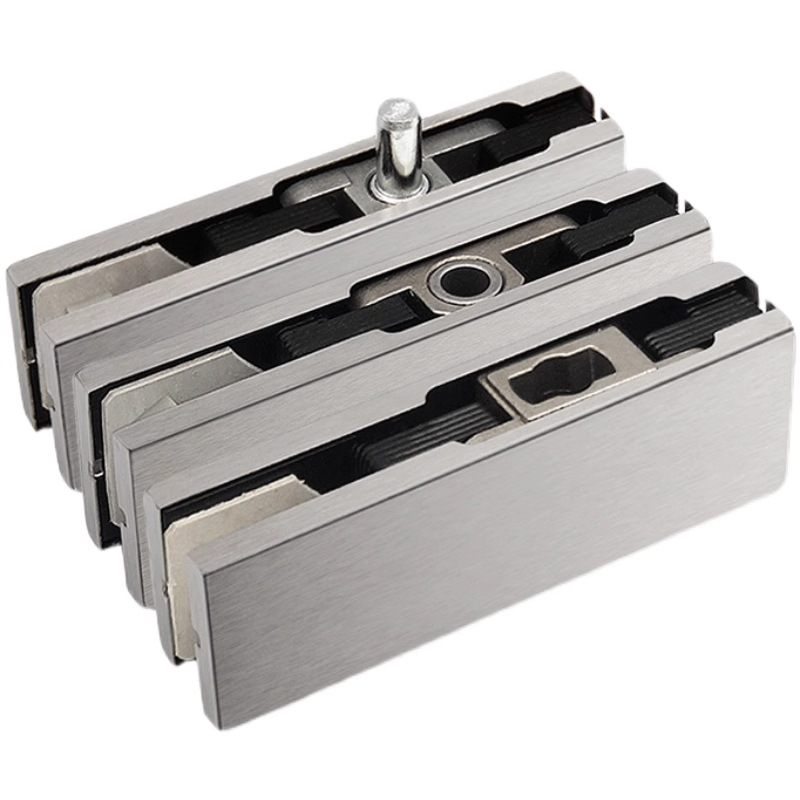 Thickened heavy-duty door clamps: 15-19mm thick special frameless glass door clamps, 304 stainless steel straight laminated glass clamps Item Picture