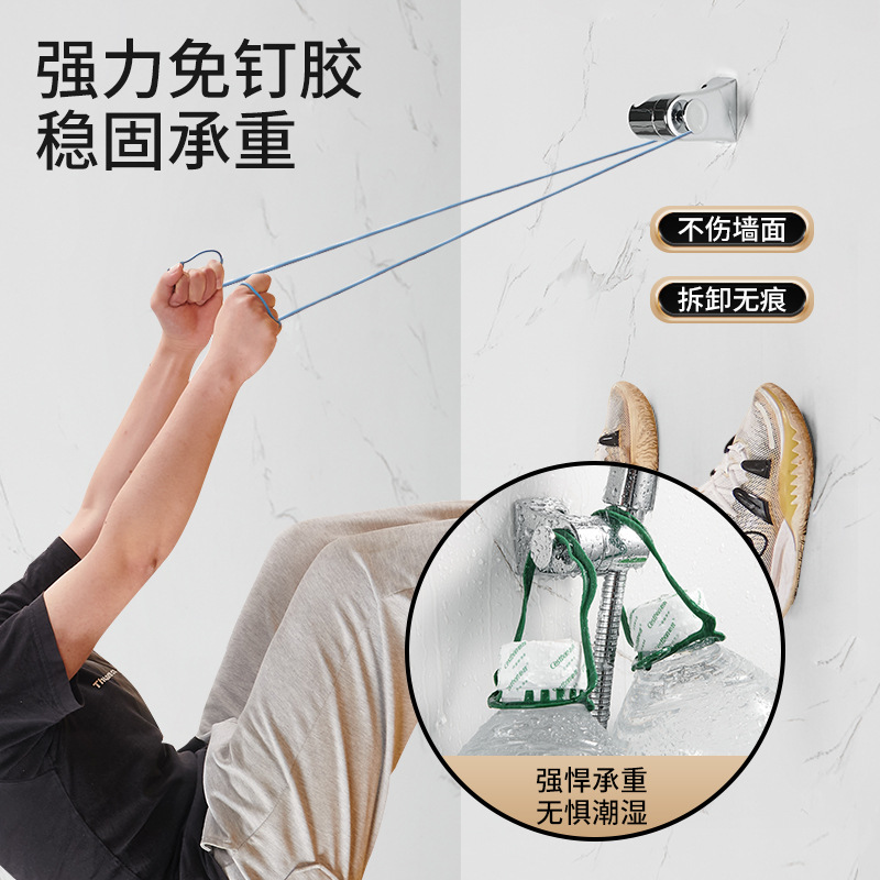 304 stainless steel non-drilling showerhead fixator, alloy showerhead bracket, universal hanging seat bracket for room details Picture