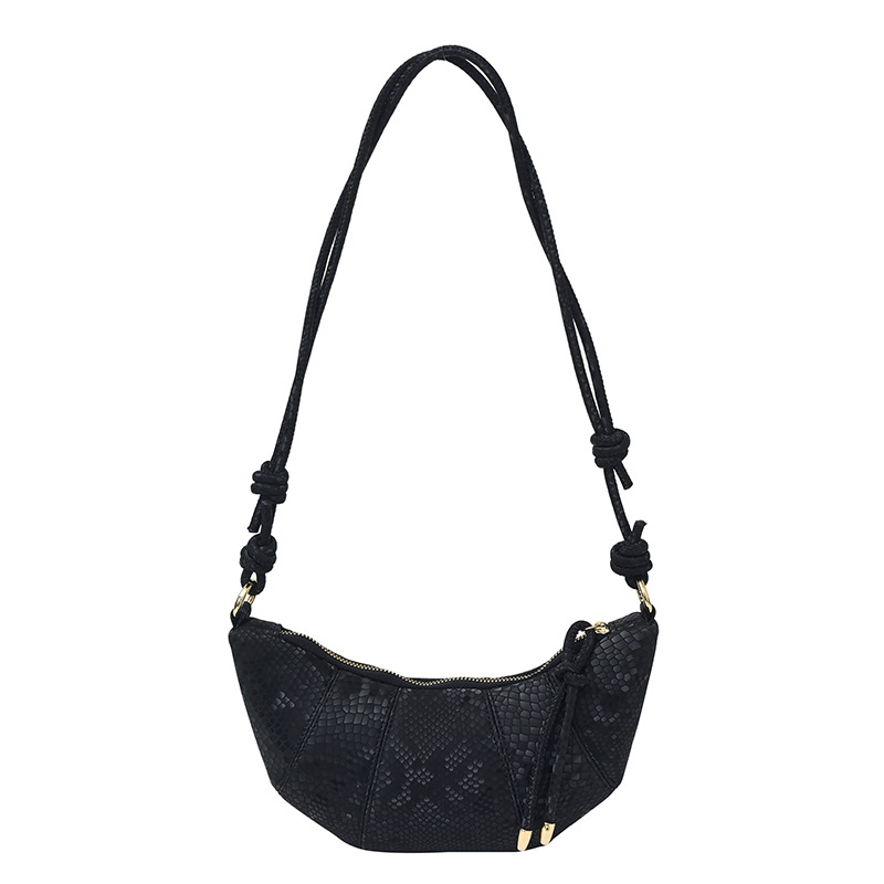 The Korean version of the niche design Crescent bag is a new Spring/Summer 2025 simple and retro croissant croissant and casual shoulder bag for women Item Picture