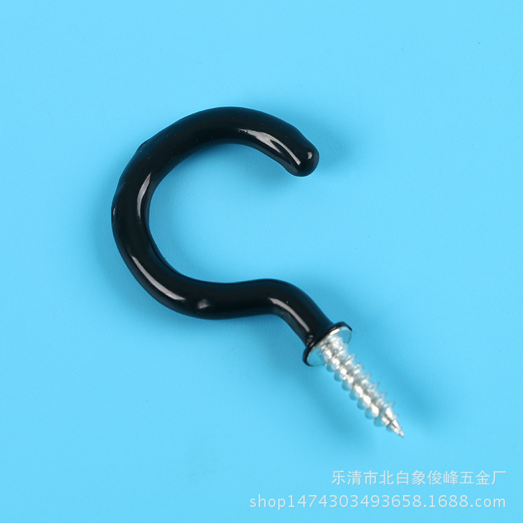 Cup hook, plastic-coated question mark hook, sheep eye nail, metal question mark hook, self-tapping screw, lamp hook, sheep eye ring hook, batch Item Picture