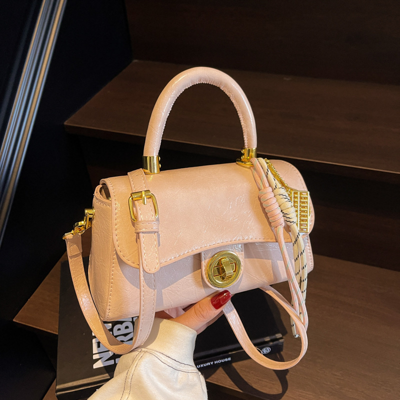 Retro small bag for women 2025 new style casual and versatile single-shoulder crossbody bag, Korean-style fashionable hand-held small square bag for women Specification drawing