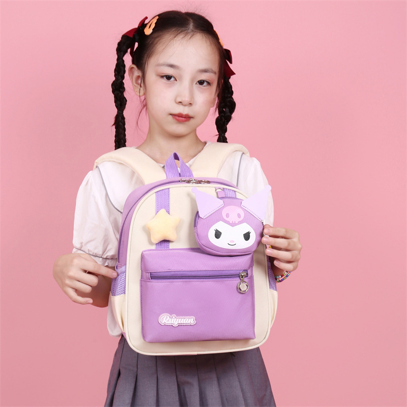 Kindergarten schoolbag for boys, small schoolbag for girls, 3-5 years old, cute cartoon baby backpack, lightweight Specification drawing